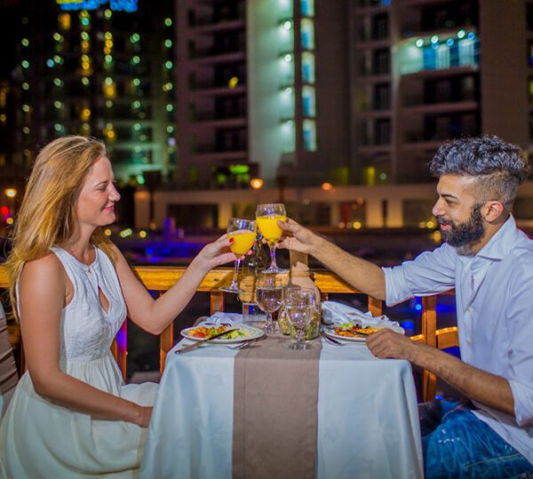 Date on a Dhow cruise Dubai marina tour